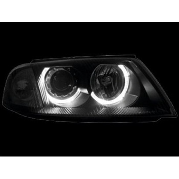 Depo Кристални фарове Angel Eyes VW PASSAT B5.5 (01-05) - черни