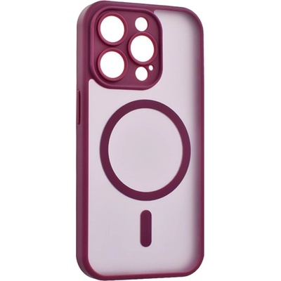Gigapack iPhone 14 Pro GIGAPACK Силиконов калъф за телефон, удароустойчив, MagSafe, БОРДО GP-187845 (GP-187845)