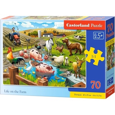 Castorland premium Život na farmě 070060 70 dílků