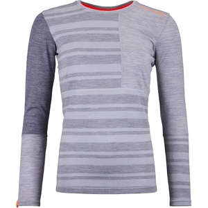 Ortovox Дамско мериносово термобельо Ortovox Women's 185 Rock'N'Wool Long Sleeve Merino base layer - Grey Blend (115-1518-0412)