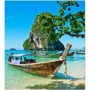 DIMEX ART Флизелинов фототапет тайландски кораб 225 x 250 см