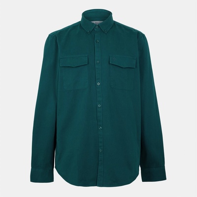 Original Penguin Риза с дълъг ръкав Original Penguin Men's Long Sleeve Twill Overshirt - June Bug