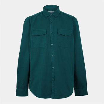 Image 1 of Original Penguin Риза с дълъг ръкав Original Penguin Men's Long Sleeve Twill Overshirt - June Bug