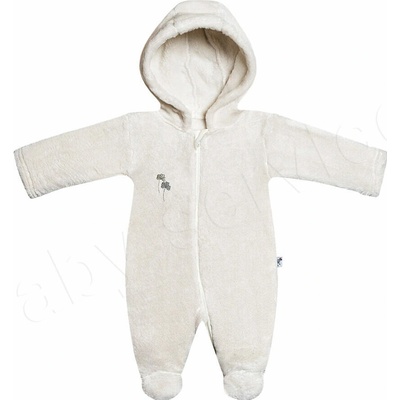 Plyšový neutrální overal pro miminka Baby service