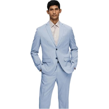 SELECTED Сако Selected Cedric Structure Slim Fit blazer - Blue (Light Blue)