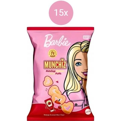 Munchiz cornpuffs barbie ketchup 15x35g