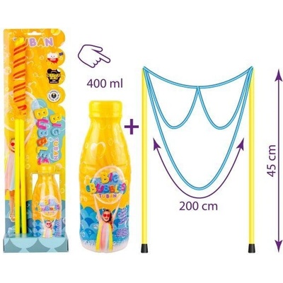 KIK Provázek na mýdlové bubliny a tekutina 400 ml