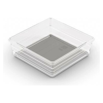 Organizér Curver® SISTEMO 6, priesvitný/sivý, 15x15x5 cm, do zásuvky