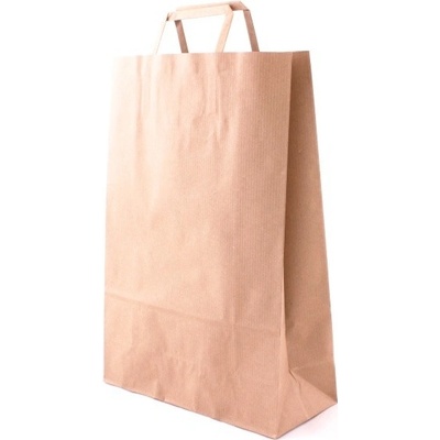 Taška 26*11*38 cm, hnědý sulfátový papír 100 g
