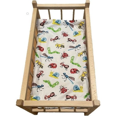 SDS Matrac do postieľky pre bábiky Zvieratká z lúky 50x28 cm
