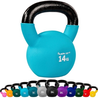 MOVIT Kettlebell liatinový pokrytý neoprénom 14kg