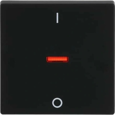 ABB Kryt spínaca/tlacidla 1diel. sign. pikt.0/1 čierna zamatová future linear