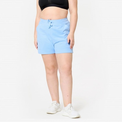 Domyos dámske šortky s vreckami na fitness modré