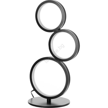 Onli - led настолна лампа rings led/17w/230v 4000k 37 см черна (ol0550)