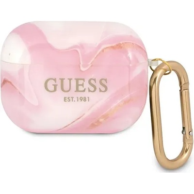 Guess Калъф Guess GUAPUNMP за AirPods Pro, розов, Marble Collection (GUAPUNMP)