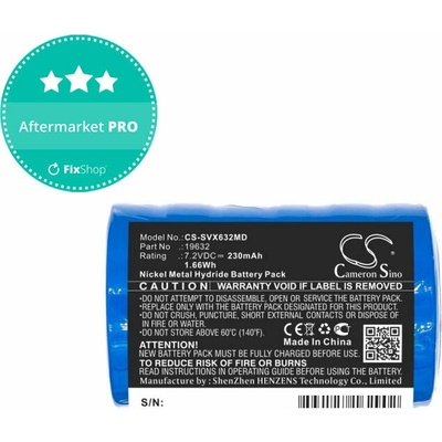 Baterie pro Servox Digital XI Speech, Servox Speech, 230mAh, Ni-MH, 7.2V, 19632, HQ