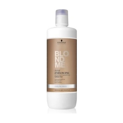 Schwarzkopf Blondme bezsulfátový šampon pro studené odstíny blond bez sulfátů Tone Enhancing Bonding Shampoo 1000 ml