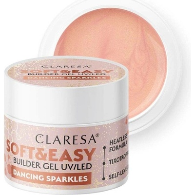 Claresa Soft Easy Builder Uv Led gél na nechty dancing sparkles 45 g