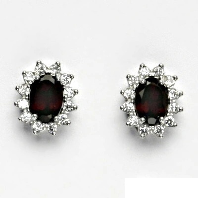 Čištín 162361810 Kate přírodní granát a čiré zirkony NŠ 1480