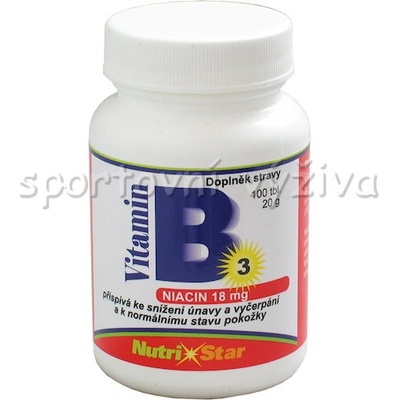 Nutristar Niacin Vitamín B 3 18 mg 100 tablet