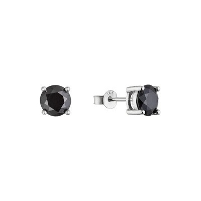 EVOLUTION GROUP CZ Stříbrné náušnice LUNA moissanite - 11M00010