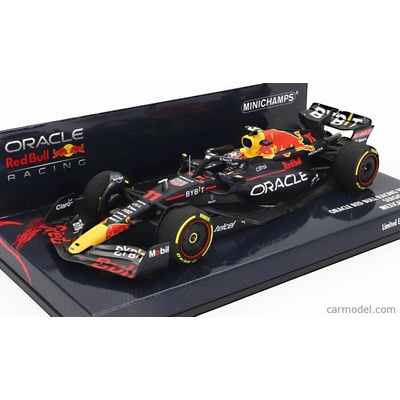 Minichamps Red bull F1 Rb18 Team Oracle Red Bull Racing N 11 3rd Mexico Gp 2022 Sergio Perez Matná modrá žltá červená 1:43