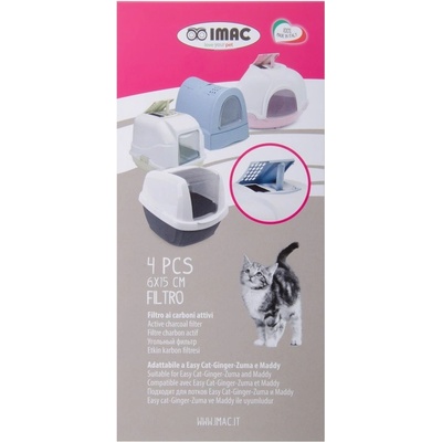 Imac Filter do mačacích toaliet Ginger a Easy Cat 6 x 15 cm 4 ks