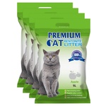 Premium Cat Премиум котешка тоалетна с бентонит - Ябълка за котки 4x5L