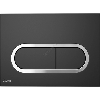 Ravak X01797 - Бутон за промиване 24, 7x16, 5 cm CHROME черен (RK0049)