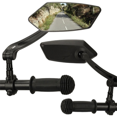 Podélné zpětné cyklistické zrcátko na řídítka, nastavitelné 360, 2 ks – Hledejceny.cz