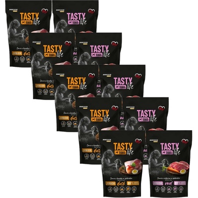 Tasty Dogs Life Junior Dish Mix príchutí v želé 10 x 500 g