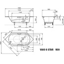 Kaldewei Vaio 6 Star 190 x 90 cm 233923000001