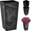 Kadax Kvetináč 24 x 24 x 46,5 cm plast čierny