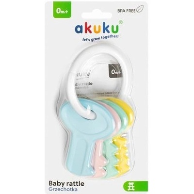 Akuku Chrastítko Klíče pastelové – Zboží Dáma