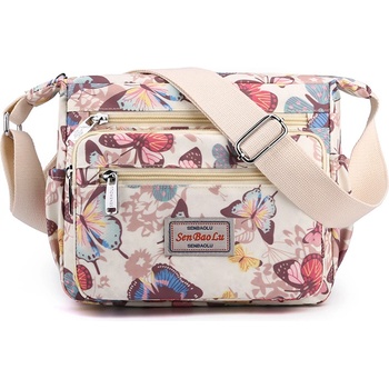 Чанта от текстил с пеперуди