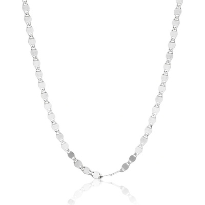 JVD Stříbrný plochý řetízek SVLCOPQ0SJ18045