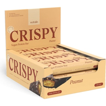 Vetain Веган протеинови барчета crispy - 12 бр. - Фъстъци