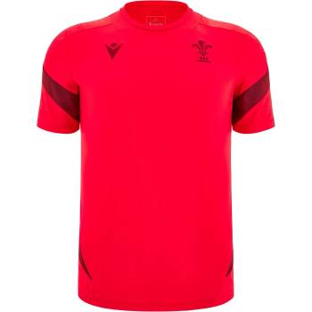 Macron Wales Rugby Training Shirt 2025 Adults - Red