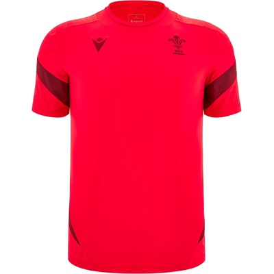 Macron Wales Rugby Training Shirt 2025 Adults - Red