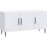 vidaXL ТВ шкаф Бяло 99 x 34, 5 x 50 см Инженерна дървесина (894945)