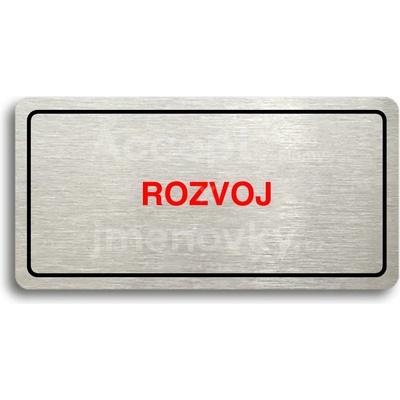 ACCEPT Piktogram ROZVOJ - stříbrná tabulka - barevný tisk