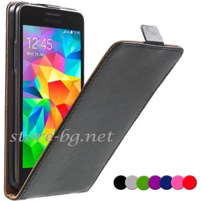 Samsung Galaxy Grand Prime SM-G530H Флип Кожен Калъф + Протектор