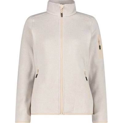 CMP Дамско поларено яке CMP Women's Jacket Jacquard Knitted Fleece jacket - Vaniglia / Bianco - размер 42 (EU) (105-4942-2615)