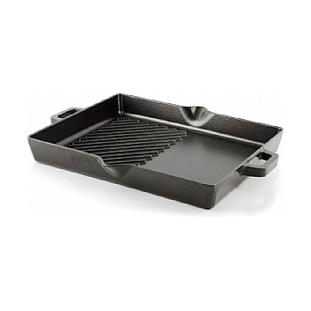 Silver Silver-Чугунена тава грил 26х32см (2632yd)ЧЕРНА (014743)