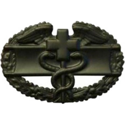 Armáda U.S. Odznak US COMBAT MEDICAL 1st AWARD ČERNÝ