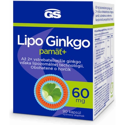 GS Lipo Ginkgo paměť+ 60mg 90 kapsúl