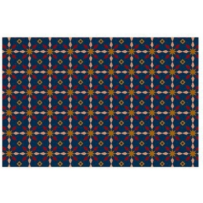 Déco Design Imperial Snowstar modrá 120 x 180 cm