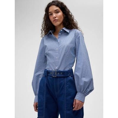GAP Popelínová košeľa GapStudio by Zac Posen Modrá