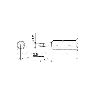 Pájecí hrot T1-12D - 102000333