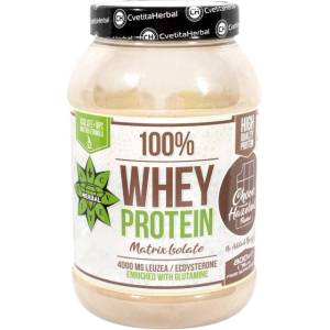 Cvetita Herbal 100% Whey Protein Isolate Matrix with Levzea | Chocolate and Hazelnut [800 грама] Шоколад с лешник